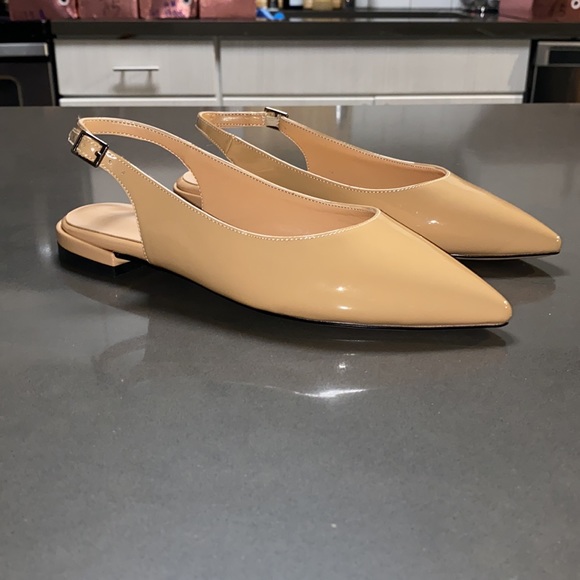 NWT Eldof Pointed Toe Slingback Flats - Picture 4 of 11